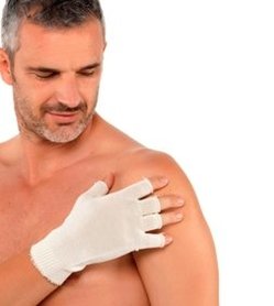 DermaSilk Rękawiczki bez palców 1 para męskie